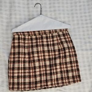 Cider mini pencil skirt plaid size medium